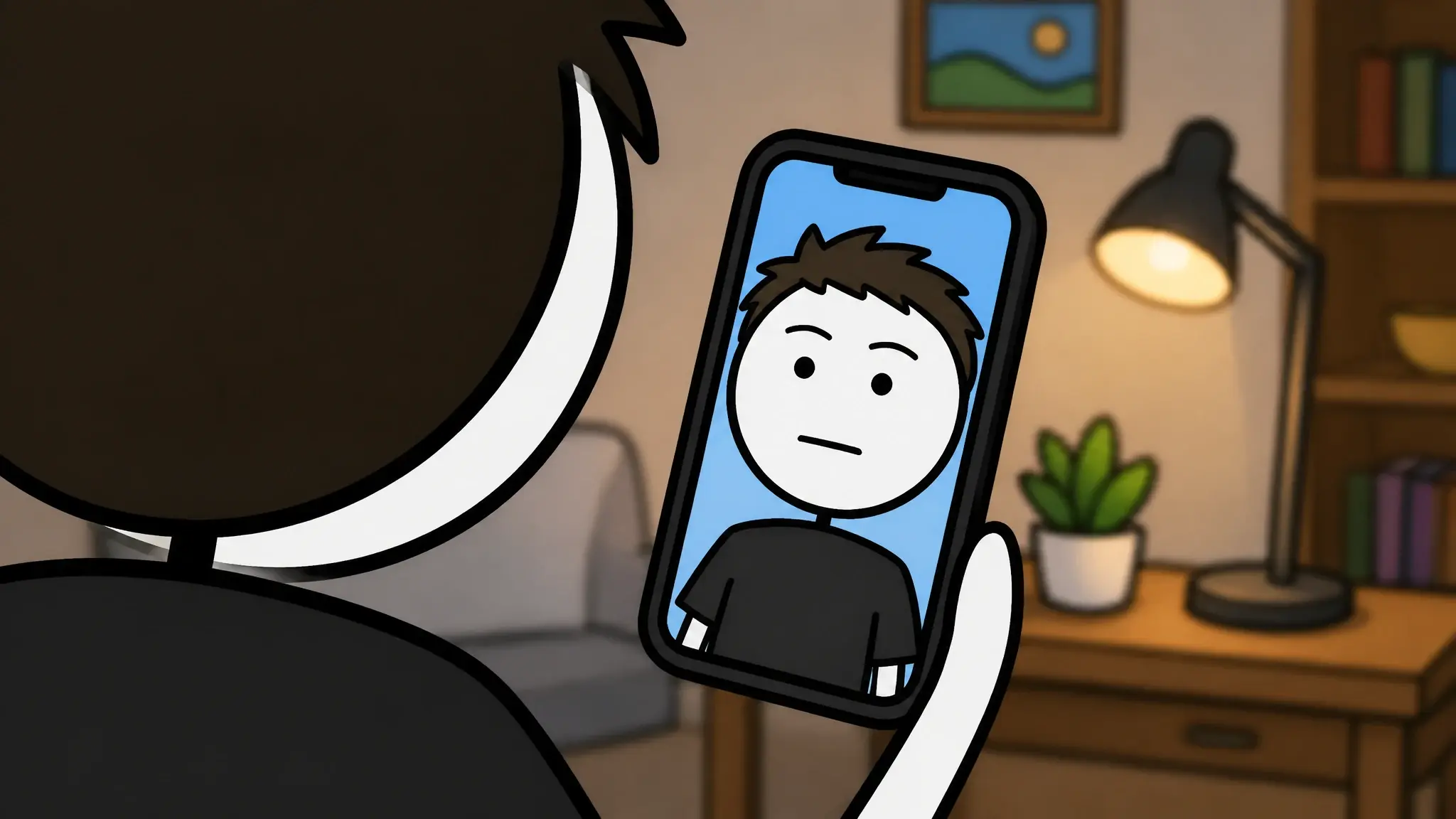 Storyboard panel 01, rendered against the same locked references