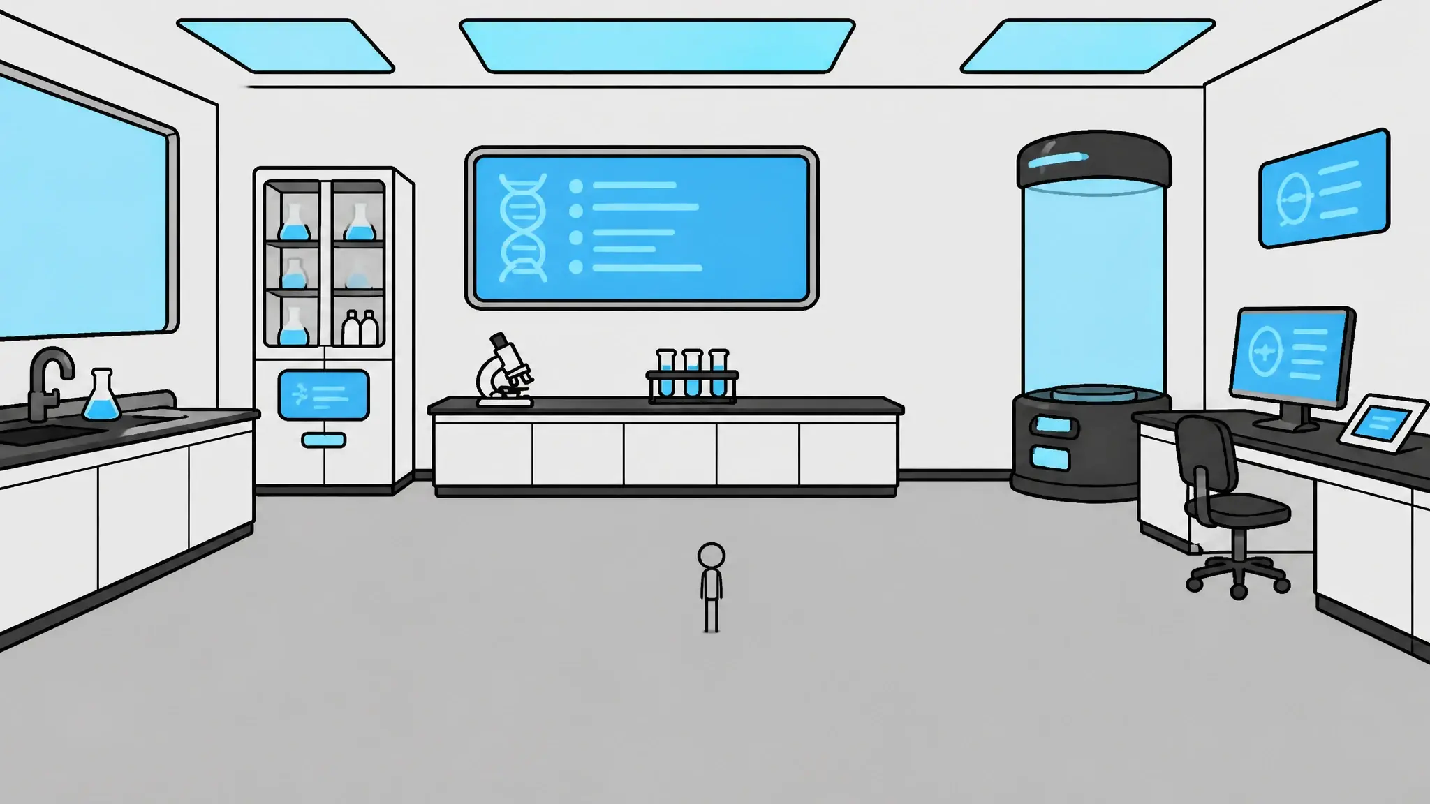 Storyboard panel 09, rendered against the same locked references