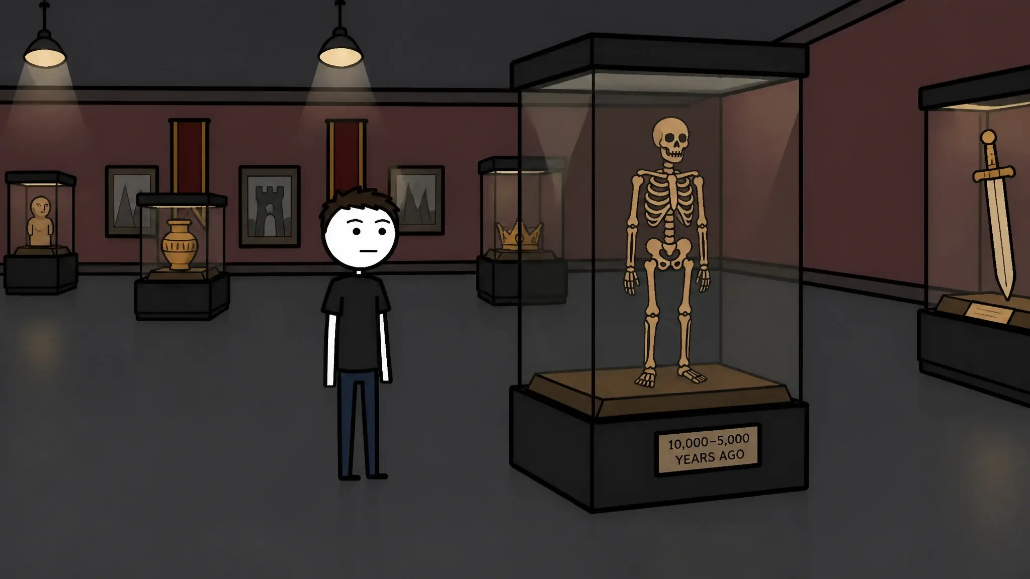 Storyboard panel 23, rendered against the same locked references